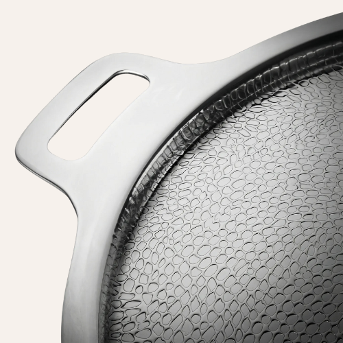 Titanium Hammered Pizza Steel