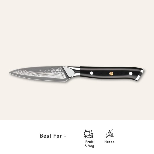 Obsidian Damascus Steel Knives