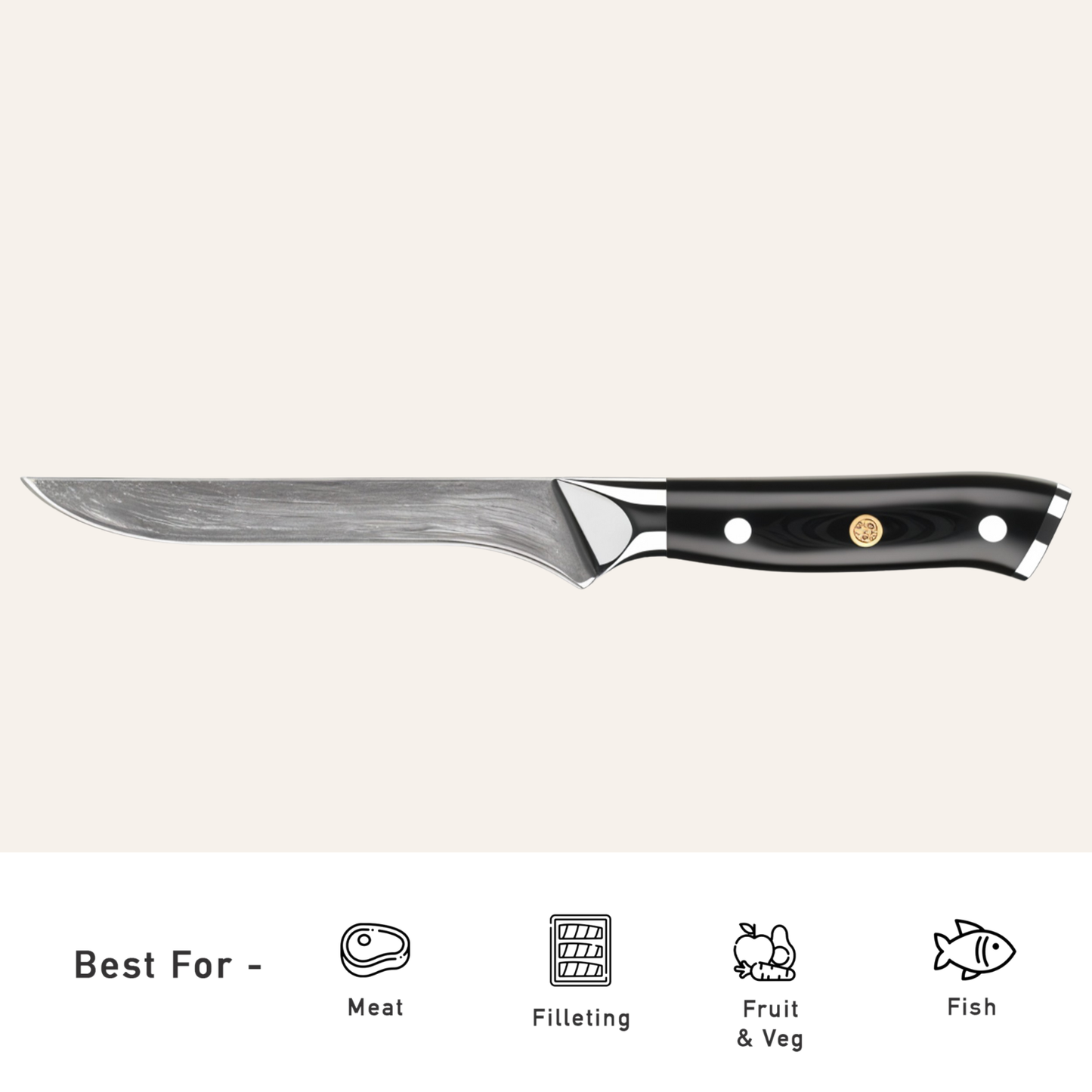 Obsidian Damascus Steel Knives