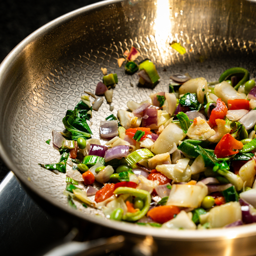 Titanium Hammered Wok Pan Pro