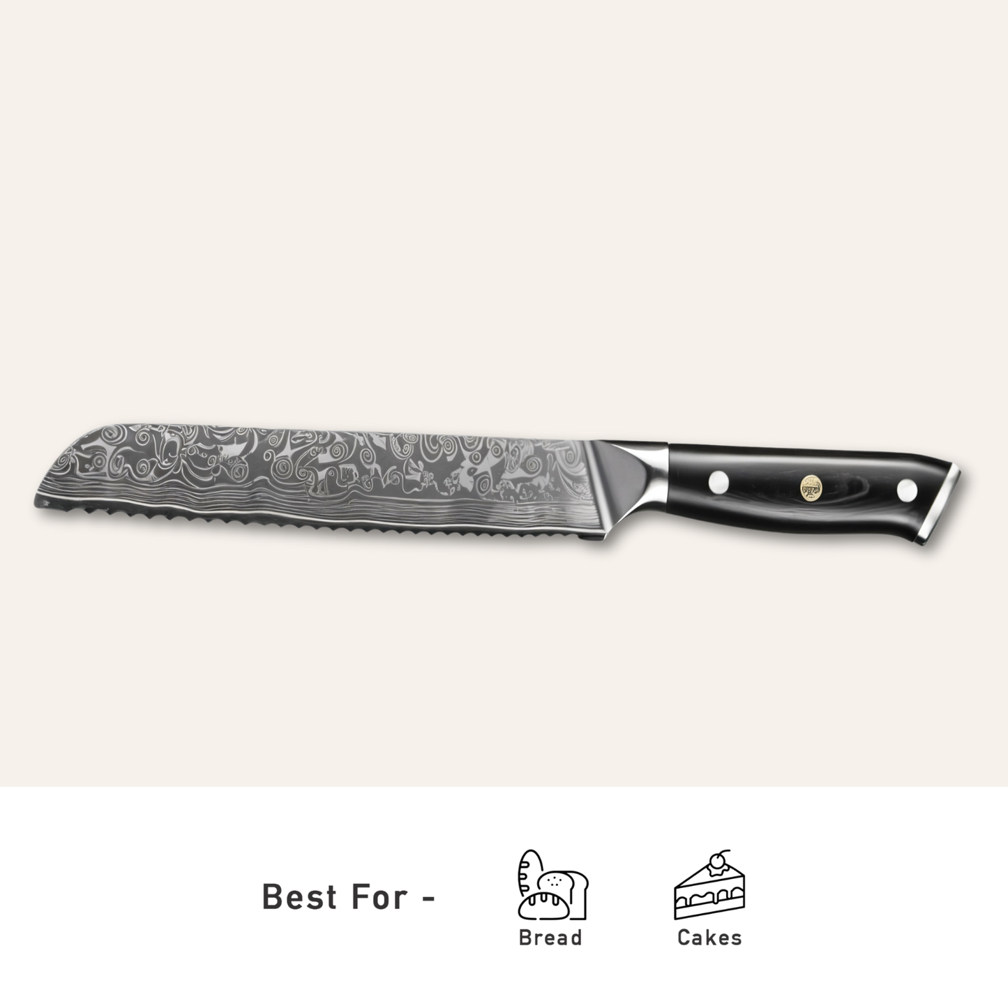 Obsidian Damascus Steel Knives