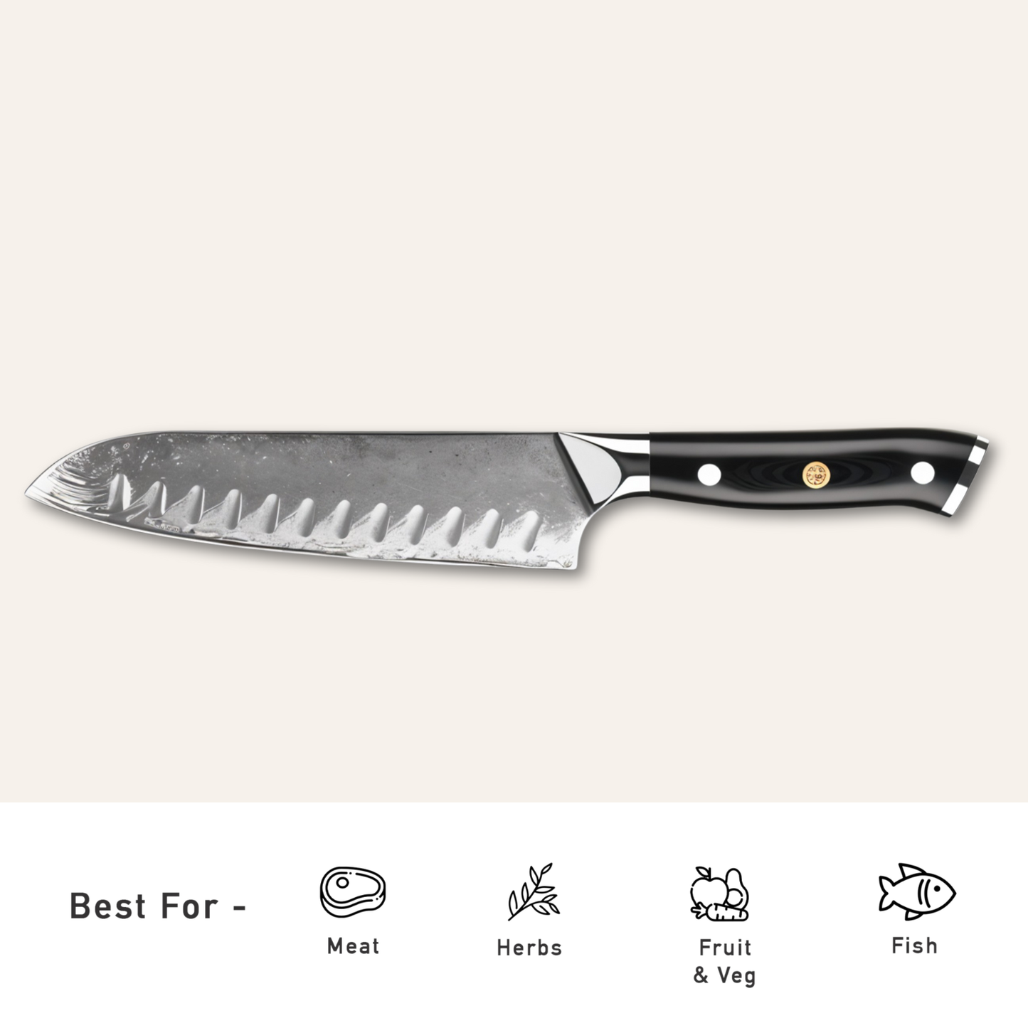 Obsidian Damascus Steel Knives