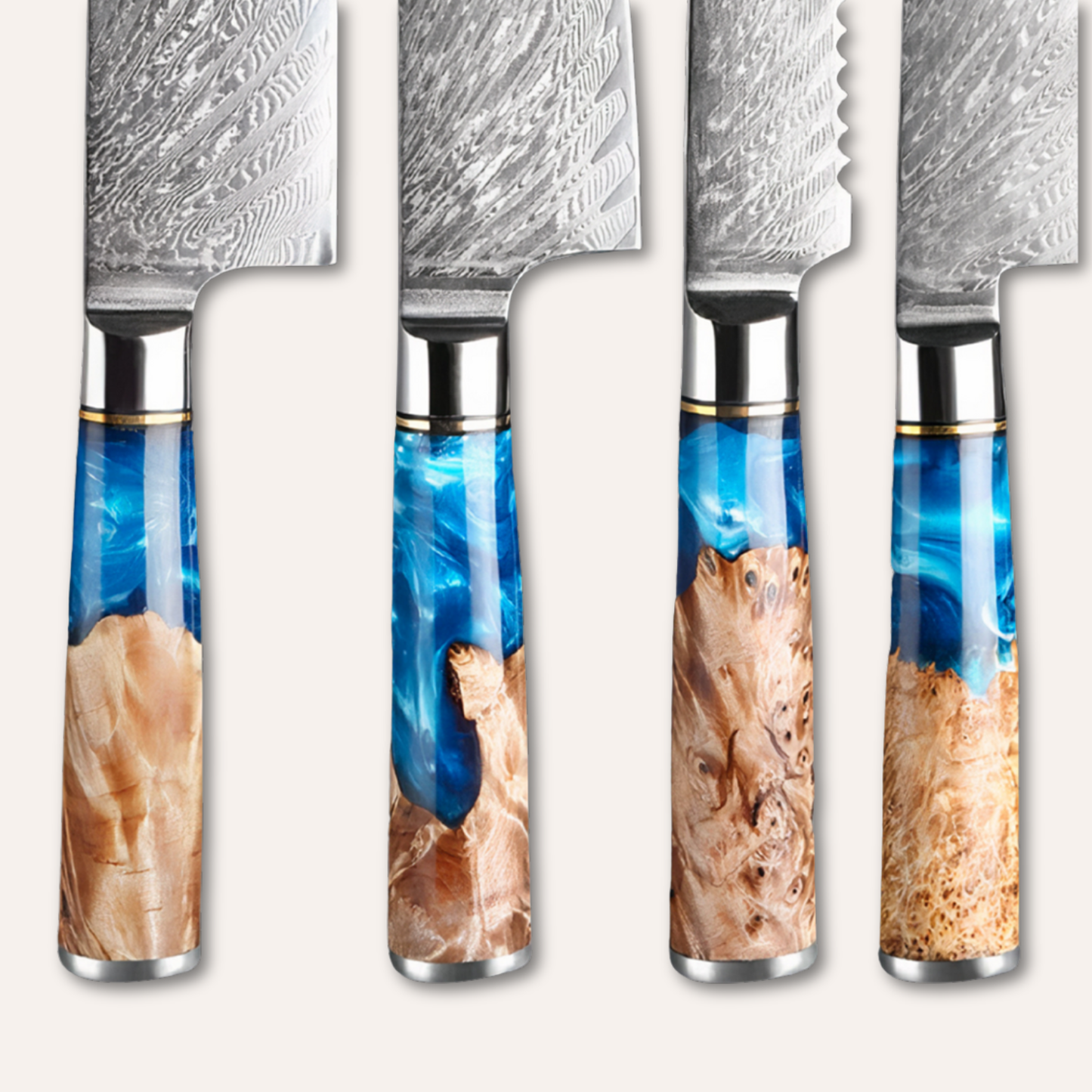 Tsunami Damascus Steel Knives