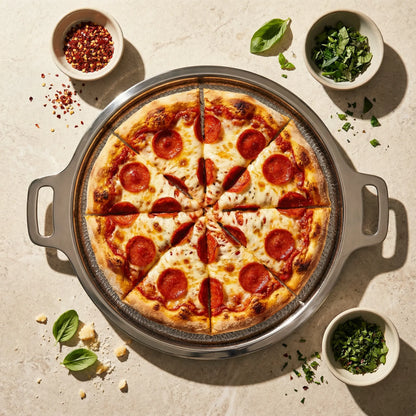 Titanium Hammered Pizza Steel